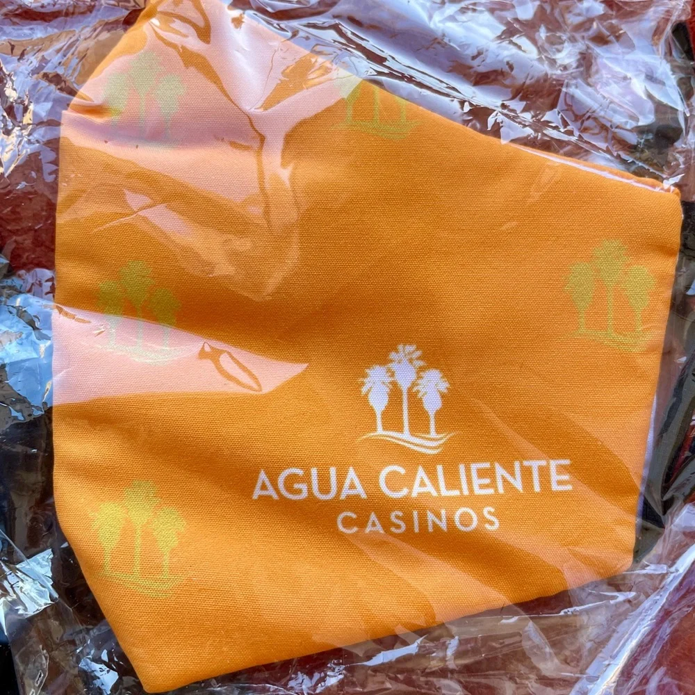 New in Package AGUA CALIENTE CASINOS Reusable FABRIC FACE MASK O/S